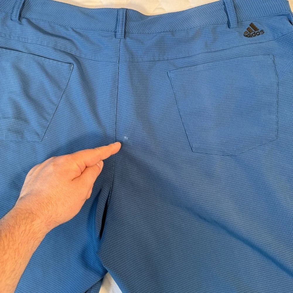 Adidas Golf Shorts‎ Mens 38 Blue Lightweight Stretch Performance Casual